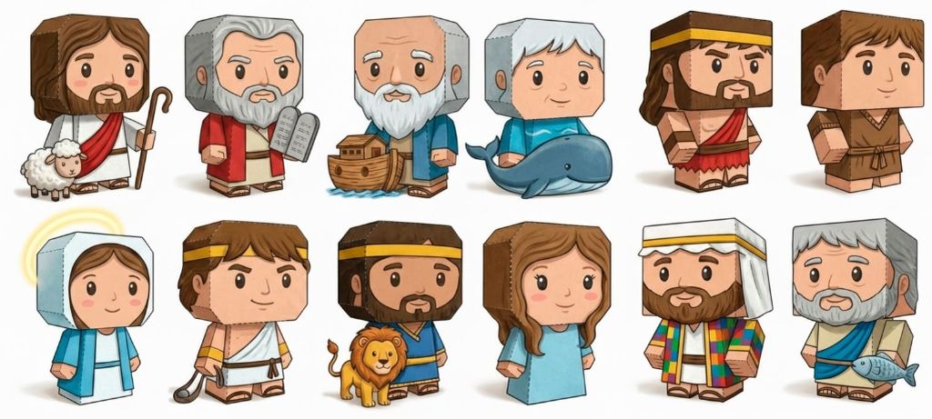 Personajes del kit bíblico 2